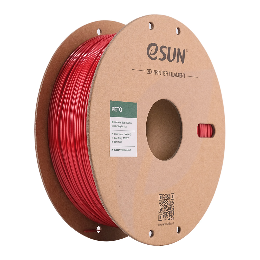 ESUN PETG Filament - 1.75mm Fire Engine Red