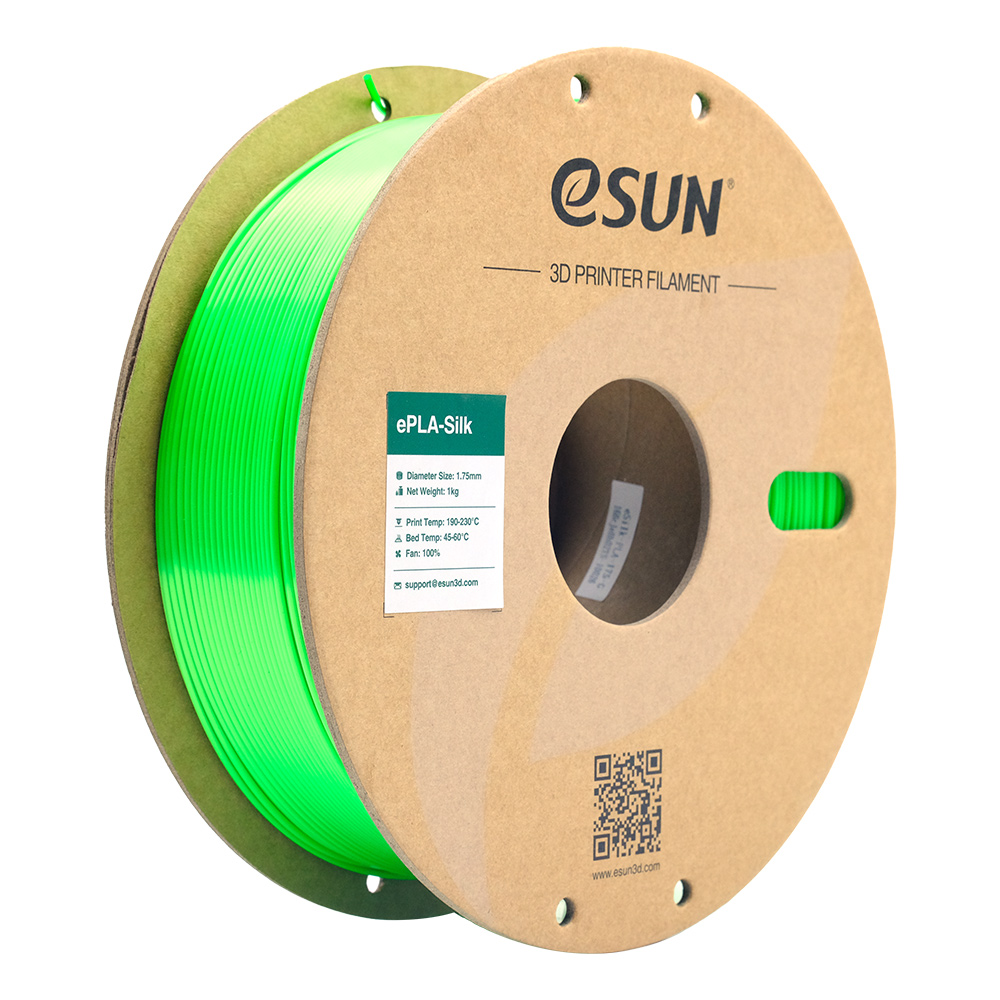 ESUN ESILK PLA Filament - 1.75mm Green