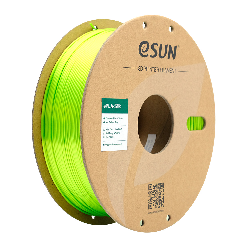 ESUN ESILK PLA Filament - 1.75mm Lime 1Kg