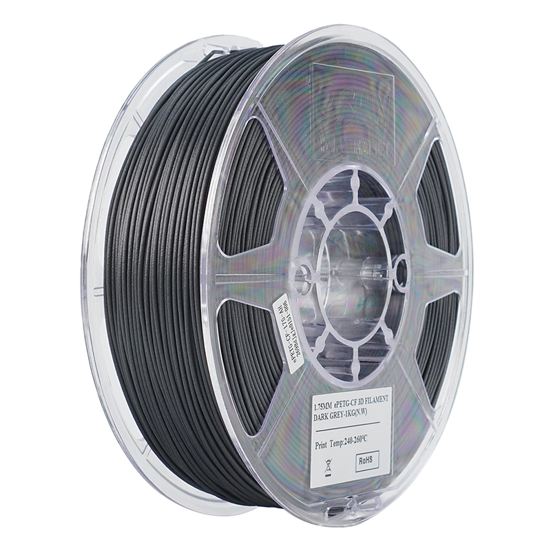 ESUN PETG-CF Filament 1.75mm Dark Grey 1Kg