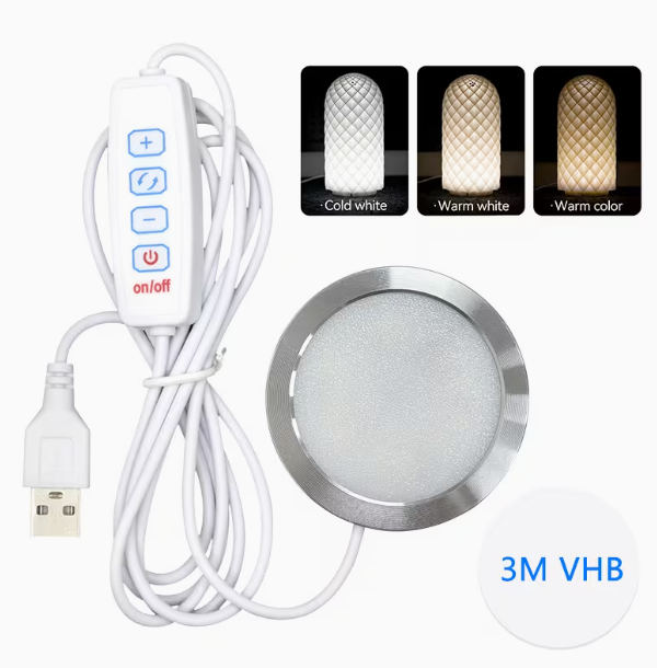 Adjustable Led Puck Light with White, Cold, and Warm Light options - Image 4