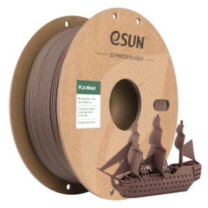 ESUN PLA Filament - 1.75mm Walnut Wood 1Kg